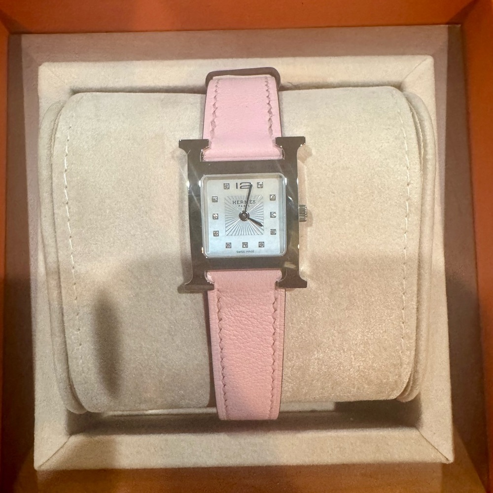 Sold-Hermes Sakura Huere H Watch